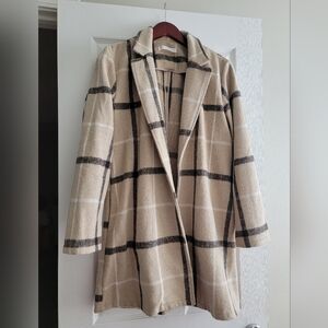 Mocha Plaid Coat